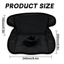 FAELNK Universal Child Seat Protector Pad for Potty, Child Seat Pad for Potty Training, Nappy Leaks, Perfect for Travel, Going Out, Fit, All Sizes, Handcart, Car Seats (Black)