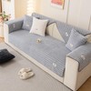 tianxinbaobei Faux Fur Couch Cover,Non-Slip Striped Plush Sofa Cover,Rabbit Plush