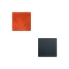 LindDNA Double Square 990276 Recycled Leather Coaster in Cognac Black