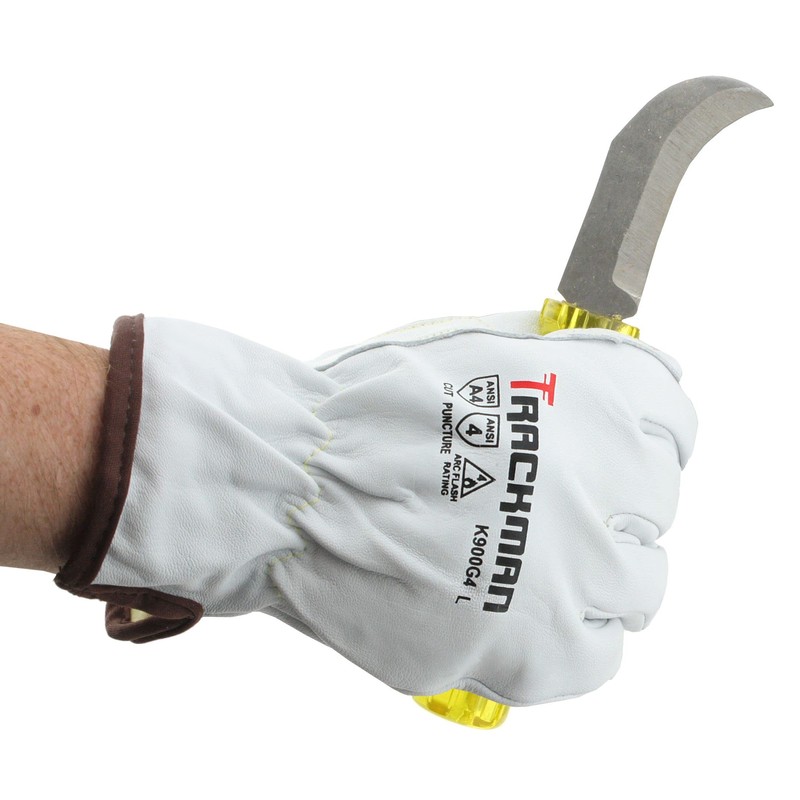 Stauffer Trackman Premium Goatskin Leather, Kevlar Lined, Cut Resistant Work