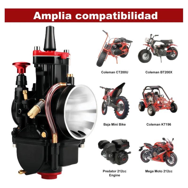 Carburador Moto Universal Pwk Compatible 34mm Con 250-350cc
