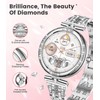LIGE Smart Watches for Women (Answer/Make Call) with Diamonds，1.19” AMOLED