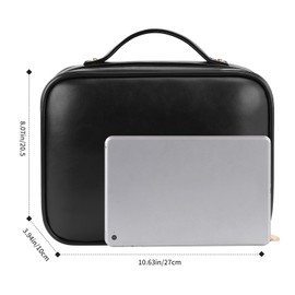 RIGHT AWAY Travel Toiletry Bag for Women, Makeup Bag& Cases, Waterproof Makeup Organizer Cosmetic Bag with Compartments,Portable Make Up Bag for Travel Size Toiletries,Skincare,Brushes Set,Black