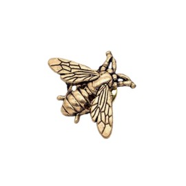 COLORFUL BLING Bees brooch small bee vintage cute animal brooch pins for men women - Gold
