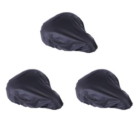 SHULLIN Pack of 3 Bicycle Saddle Cover Waterproof Universal Saddle Cover Bicycle Saddle Protector Waterproof Bicycle Bicycle Saddle Rain Cover Waterproof Bicycle Saddle Cover for Any Bike Black