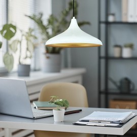 bamyum Champion White Nordic Modern Pendant Light Fixtures 13.7" Hanging Lamp Living Room E26, Dining Room Light Fixture, Pendant Light Kitchen Island Lamp Nordic Modern Pendant Hanging Light