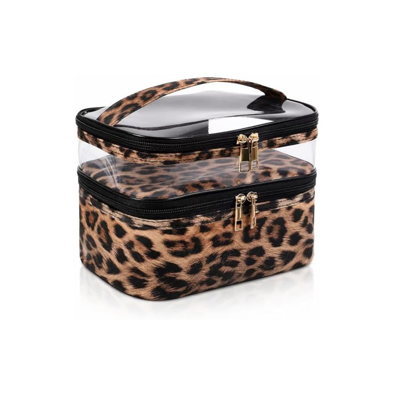 Bolsa de maquillaje de doble capa, bolsa de maquillaje, bolsa