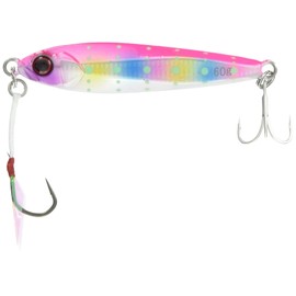 JACKALL 4525807182958 Metal Jig, Big Backer, JIG, 2.1 oz (60 g), Pink Candy/Glow Dot