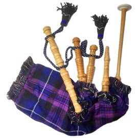Junior Playable Bagpipes,Child Bagpipe/Kids Toy Bagpipe Free 2 Reeds with Bag (Pride of Scotland)