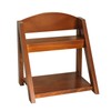 Desktop Organizer Retro Aesthetic Office Storage Rack Home Decor Wood