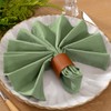 LINXTAR Cloth Napkins Sage Green Cotton Napkins Set of 4