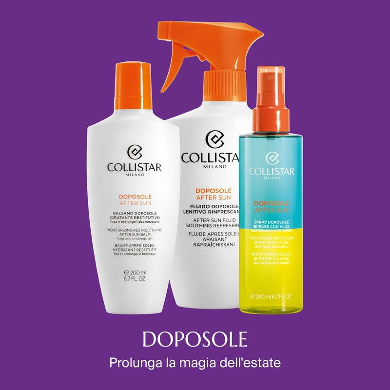 Collistar Balsamo Doposole Idratante Restitutivo, Emulsione ricca, nutriente e restitutiva,