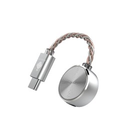 HIDIZS S3 PRO Ultraportable High Resolution DAC Dongle, 8X MQA Support, PCM up to 32bit/384kHz, DSD128 Decoding Amplifier Type-C Audio Cable Converter (Silver)