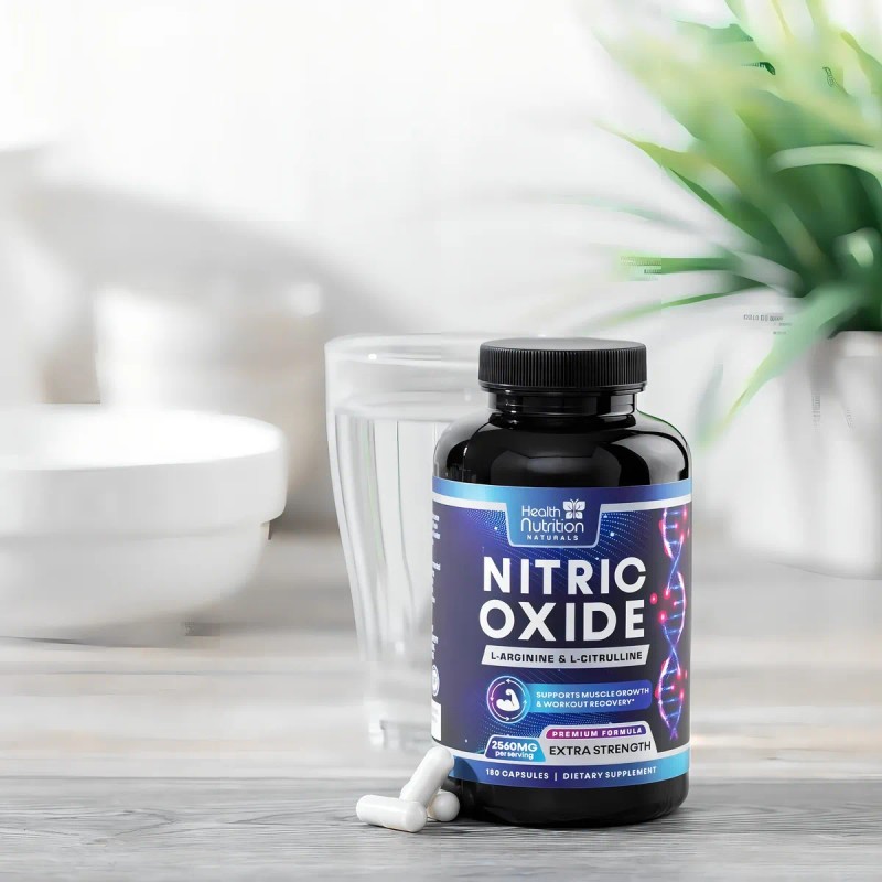 Precursor Oxido Ntrico 2560 Mg Con 180 Caps. Apoyo Muscular
