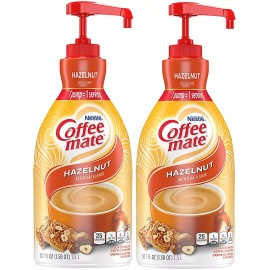 Coffee-mate Nestle Coffee mate Creamer, Liquid Pump Bottle, Assorted 50.7 oz (Pack of 2)  - Snickers - 2 Pack