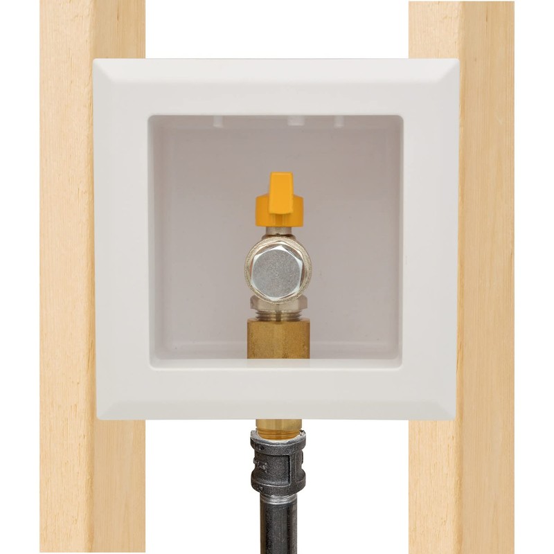 HYDRO MASTER Gas Outlet Box，1/2" NPT, Gas supply box，White (1/2-Inch)