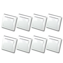 Delphi Double-Throw Switch White Set of 8 250 V/10 A