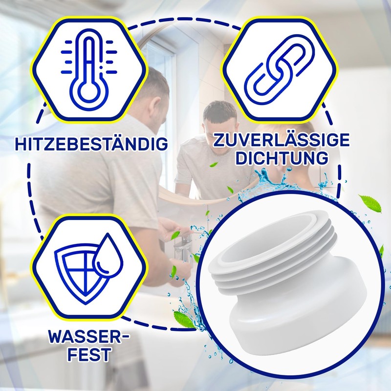 Flexible Plastic Toilet Sleeve Diameter 130 mm Height 100 mm