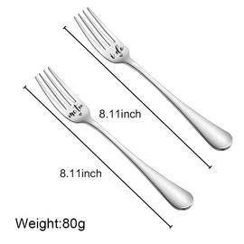 I Do Me Too Forks - Wedding Gifts for Newlyweds Bridal Shower Gifts for Bride Groom Anniversary Birthday Gifts for Couples Marriage Engagament Gifts for Best Friends Couple Fork