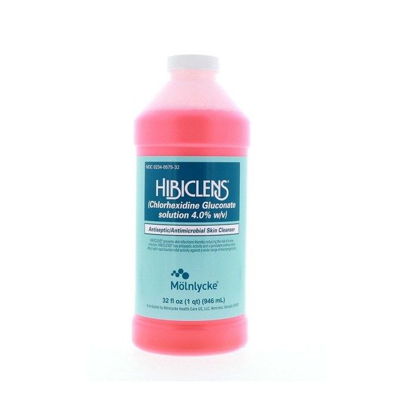 Hibiclens Antiseptic Antimicrobial Skin Cleanser 32 Oz Pack 2 Less-irritating