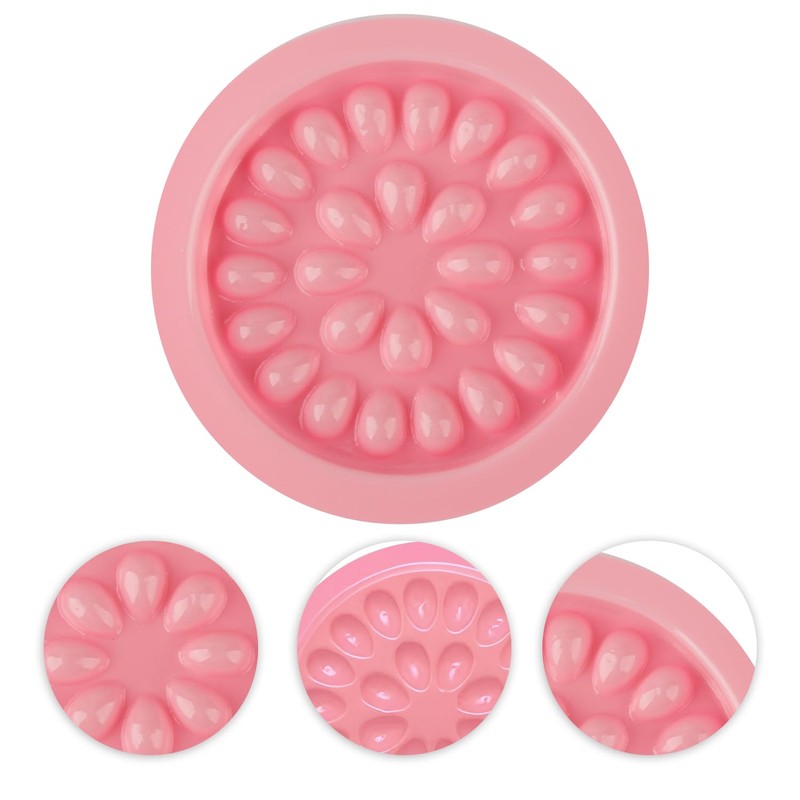 Bojueshaw 100pcs False Lash Glue Holder,Eyelash Glue Holder,Disposable Plastic Transparent
