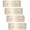 Ptinyiv 4 Adhesive Wall Hooks, No Drilling Adhesive Hooks for