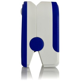 Concord Basics Fingertip Pulse Oximeter - Blood Oxygen Saturation Monitor with Carrying Case, Batteries, Silicone Cover & Lanyard - Easy to Use, Accurate SpO2 & Pulse Measurement (Blue)