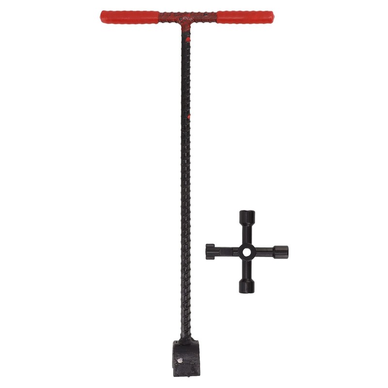 Jeanoko Water Meter Key Shut Off Tool, High Hardness Steel
