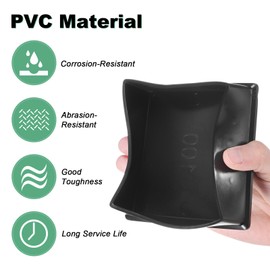 M METERXITY 4-Pack Square Chair Leg Caps, 3.94" (100mm) PVC Chair Leg Floor Protectors for Chairs/Table/Bed, Furniture Feet Covers Cups Non-Slip End Tips