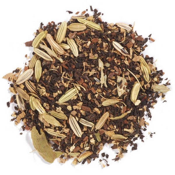 Frontier Co-op Organic Chai Tea, 1-Pound Bulk, Robust Combination of Black Tea & Spices, Great as Hot Tea & Crème Brulee