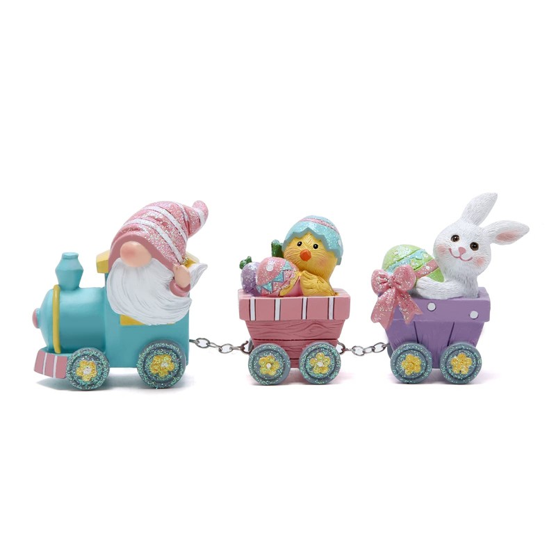 Hodao Easter Decorations Indoor Home Decor Easter Gnome Bunny Chick