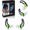 Hearprotek tapones para los oídos de silicona impermeables para natación,