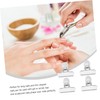 BIUDECO Gel Nail Extension Clips 10pcs Plastic Nail Tips Clips