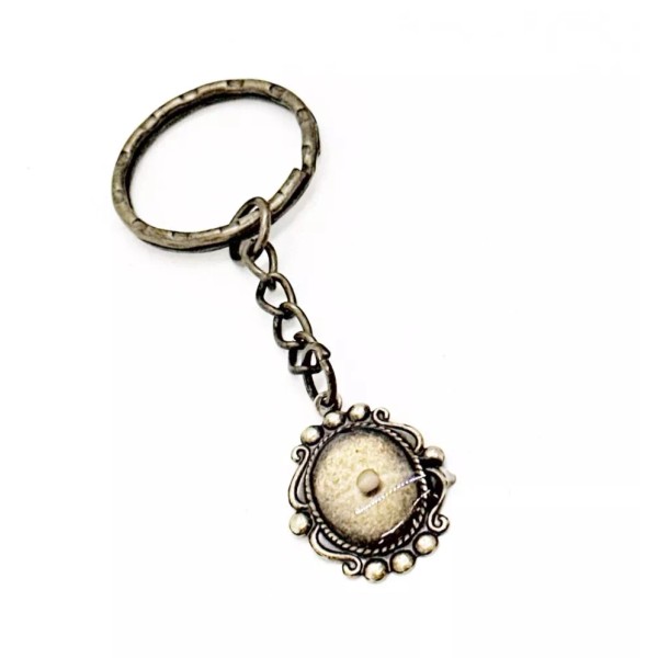 JKCE Designs Antique Bronze Mustard Seed Keychain, Mustard Seed Faith