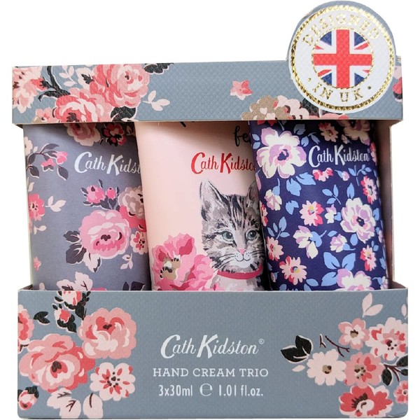 Caskidson Hand Cream Trio Cat & Flower