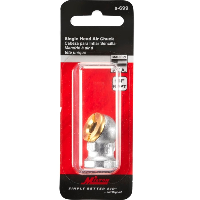 Milton 699 1/4" Single Head Air Chuck - Box of