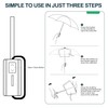 ACEIken Umbrella Reverse Close Folding Windproof Travel Umbrella - Compact