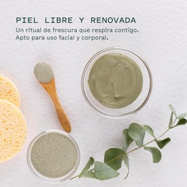 Botanicus Arcilla Verde 100% Natural 500gr para Rostro y Cuerpo, Mascarilla Facial y Corporal, Detox para Piel Grasa y Mixta, Limpieza Profunda, Control de Sebo, Exfoliación Suave y Purificante