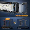 Nilight Side Shooter Light Bar 7 Inch Triple Row Spot