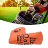 Golf Putter Headcover Orange Sailor's Hat Pattern PU Waterproof Surface