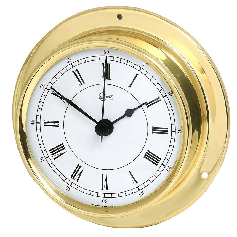 Barigo Tempo Clock brass