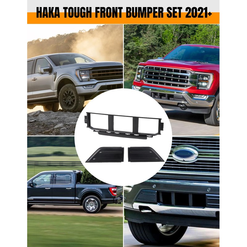 HAKA TOUGH Front Bumper Trim Center Cover Kit for Ford