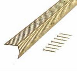 M-D Building Products 72 in. L Prefinished Brass Aluminum Stair Edge