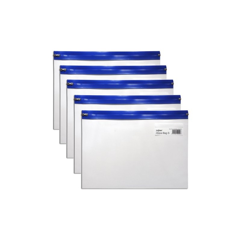 Snopake A4 Zippa-Bag ‘S’ Classic with Write-On Label [Pack of