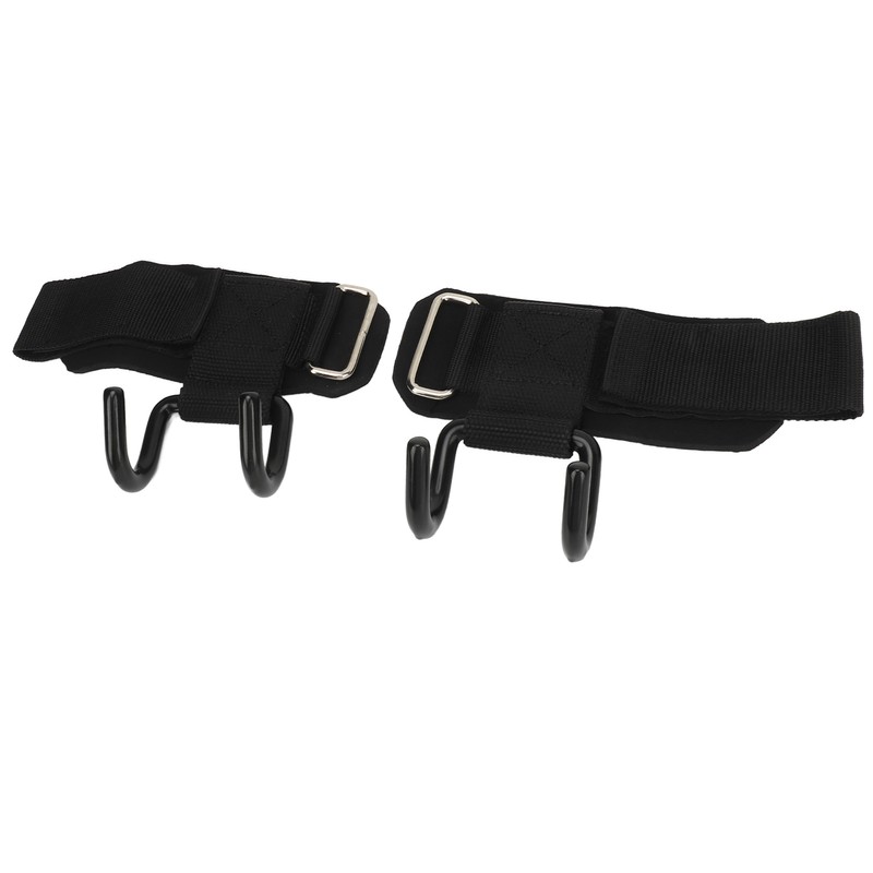 2pcs Weight Lifting Hook Heavy Duty Wrist Wraps Power Weight