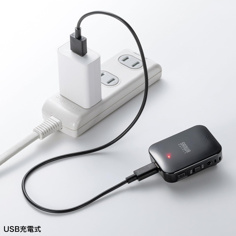 サンワサプライ Bluetoothオーディオトランスミッター＆レシーバー MM-BTAD6