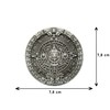 Schnalle123 Belt Buckle Aztec Maya Maya Calendar 3D Look for