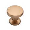 Coinkoly 10 Pack Champagne Bronze Kitchen 1-1/5Inch(30mm) Cabinet Knobs Single