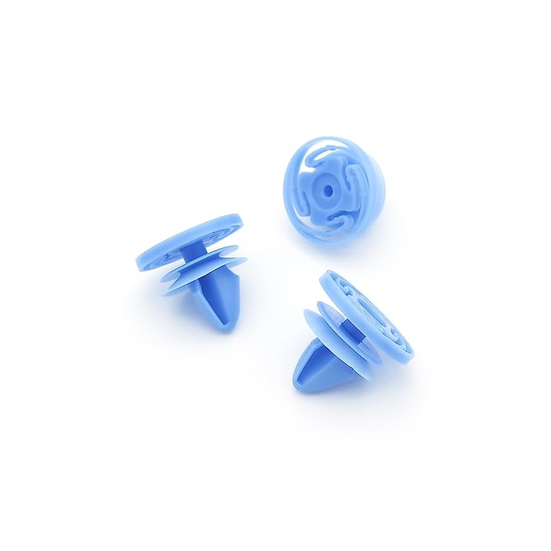 VVO Fasteners Plastic Side Body Moulding Clip Blue Pack of