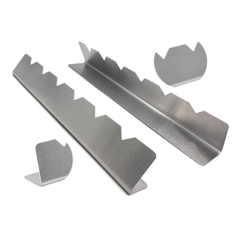 GYWHOOFT 4 Pcs Grill Skewers Rack Stainless Steel Skewers Rack